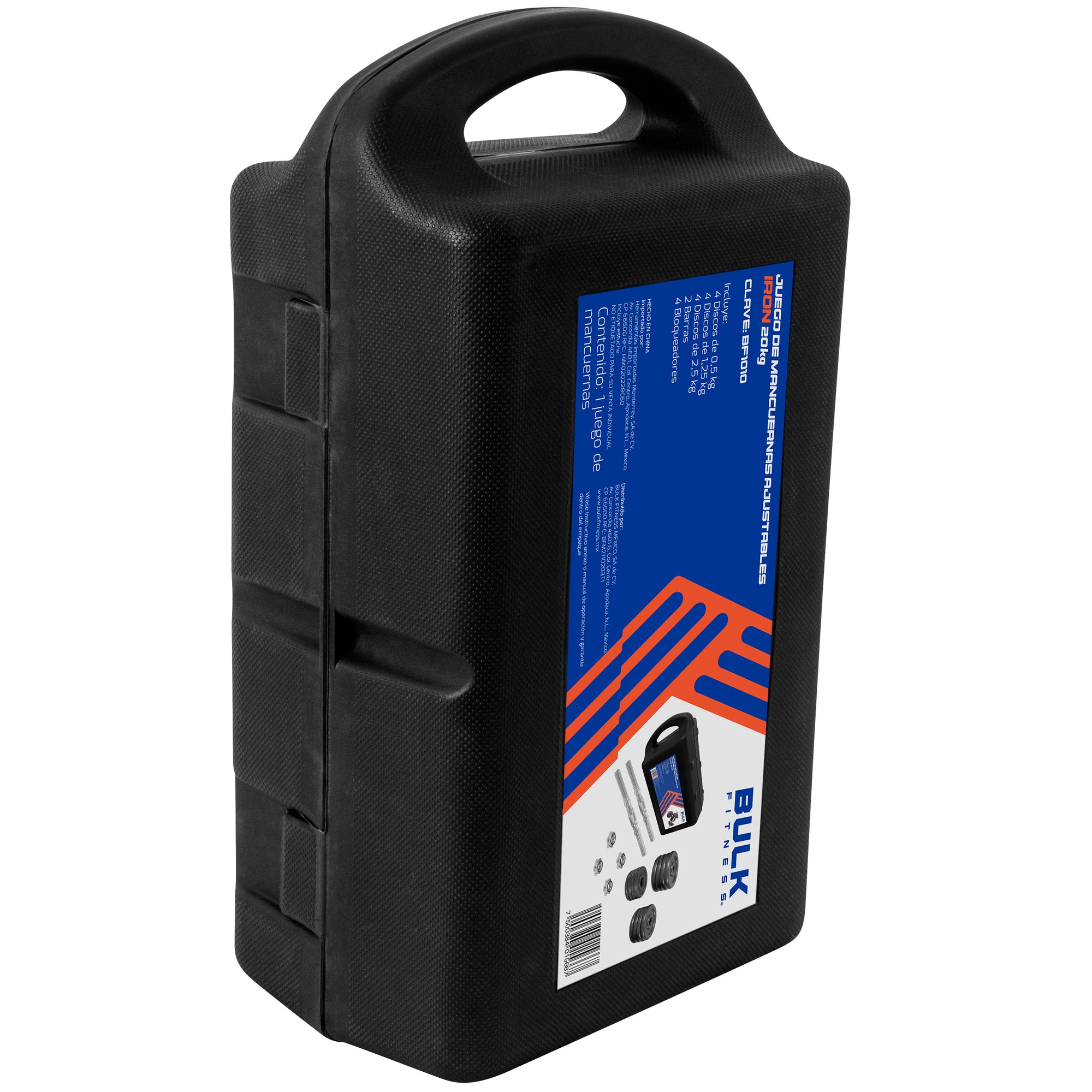JUEGO DE MANCUERNAS AJUSTABLES IRON 20 KG